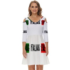 Strong Italian Energy Shoulder Cut Out Zip Up Dress by ConteMonfrey