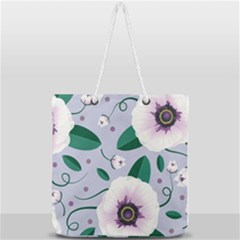 Flowers Petals Blossom Flora Full Print Rope Handle Tote (large) by Apenda