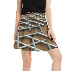 0118 F Expression Of Structure Large Waistband Skirt by geonetique