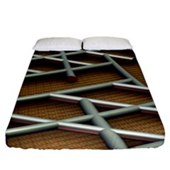 Expression Of Structure Fitted Sheet (queen Size) by geonetique