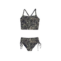 Camouflage Army Survival Uniform Girls  Tankini Swimsuit by Posterlux