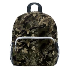 Camouflage Army Survival Uniform Kids  Age 5-10 Lightweight School Backpack With Side Pockets by Posterlux