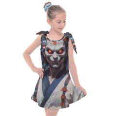 Demon Samurai Kids  Tie Up Tunic Dress by AwesomeSauce