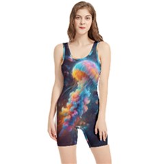Cosmic Jellyfish Artwork Women s Wrestling Singlet by ExtraAwesomeSauce