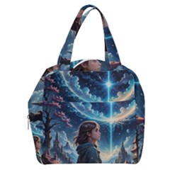 Enchanting Fantasy Night Sky Scene Boxy Hand Bag by ExtraAwesomeSauce