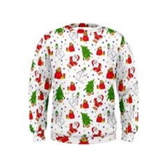 Christmas Pattern, Pattern, Christmas Kids  Sweatshirt by kyorashop23