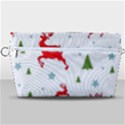 Christmas Texture, Pattern, Red, Craciun, Christmas, Snowflake, Handbag Organizer View1