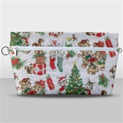 Christmas Texture, Pattern, Red, Tree, Craciun, Green, Christmas Handbag Organizer by kyorashop23