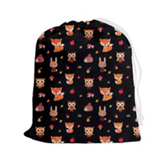 Cool Woodland Animal, Koteto, Scandinavian, Acorn Drawstring Pouch (2xl) by kyorashop23