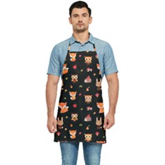 Cool Woodland Animal, Koteto, Scandinavian, Acorn Kitchen Apron by kyorashop23