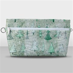 Green Christmas Trees, Cute, Doodle Handbag Organizer by kyorashop23