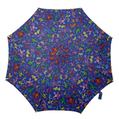 Grateful Dead Dancing Bears Pattern Hook Handle Umbrellas (small) by Salmanaz77