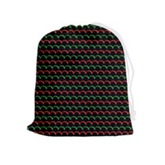 Geometric Abstract Pattern Line Drawstring Pouch (xl) by Salmanaz77