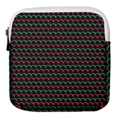 Geometric Abstract Pattern Line Mini Square Pouch by Salmanaz77