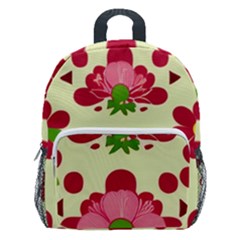 Retro 1960s Flowers Pattern 4 Kids  Age 5-10 Lightweight School Backpack With Side Pockets by violetheavensky