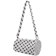 Fly Phot Motif Seamless Black And White Pattern Mini Cylinder Bag by dflcprintsclothing
