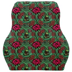 Retro 1880s Flowers Pattern 3 Car Seat Velour Cushion  by violetheavensky