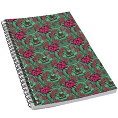 Retro 1880s Flowers Pattern 3 5 5  X 8 5  Notebook by violetheavensky
