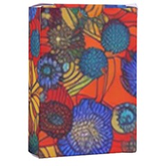 Mid Century Retro Floral 1970s 1960s Pattern 69 Playing Cards Single Design (rectangle) With Custom Box by violetheavensky
