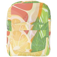 Citrus Fruit Healthy Vitamin Full Print Backpack by Paksenen