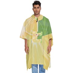 Citrus Fruit Healthy Vitamin Men s Hooded Rain Ponchos by Paksenen