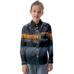 Peaceful Horizons Of Uruguay  Kids  Long Sleeve Shirt by dflcprintsclothing