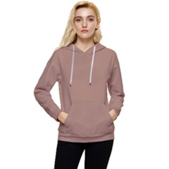 Mocha Mousse Hex Code #a47864 Women s Lightweight Drawstring Hoodie by dressshop