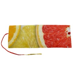 Fruit, Lemon Roll Up Canvas Pencil Holder (s) by kyorashop23