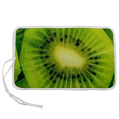 Kiwi Fruits, Close-up, Exotic Fruit Pen Storage Case (m) by kyorashop23