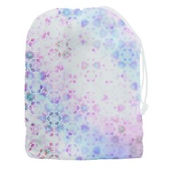 Digital Art Artwork Abstract Pink Purple Drawstring Pouch (3xl) by Dutashop