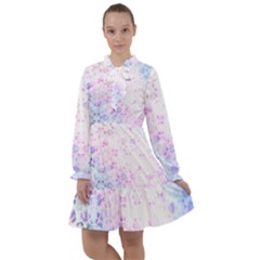 Digital Art Artwork Abstract Pink Purple All Frills Dress by Dutashop