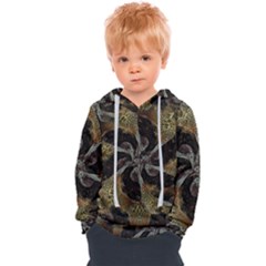 Abstract Ornate Organic Texture Design Print Kids  Overhead Hoodie by dflcprintsclothing