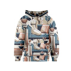 Sculpture Statue Angel Artwork Kids  Pullover Hoodie by Salmanaz77