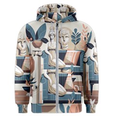 Sculpture Statue Angel Artwork Men s Zipper Hoodie by Salmanaz77