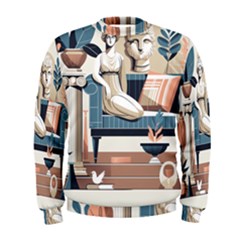 Sculpture Statue Angel Artwork Men s Sweatshirt by Salmanaz77