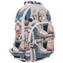 Sculpture Statue Angel Artwork Rounded Multi Pocket Backpack View2