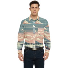 Artwork Painting Sculpture Nature Men s Long Sleeve Pocket Shirt  by Salmanaz77