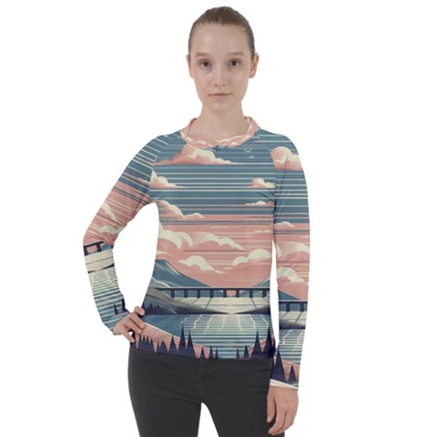 Artwork Painting Sculpture Nature Women s Pique Long Sleeve T-shirt by Salmanaz77