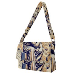 Thinker Sculpture Design Geometric Full Print Messenger Bag (s) by Salmanaz77
