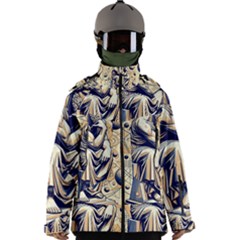 Thinker Sculpture Design Geometric Men s Zip Ski And Snowboard Waterproof Breathable Jacket by Salmanaz77