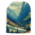 Mountains Nature Forest Landscape Drawstring Pouch (3XL) View2