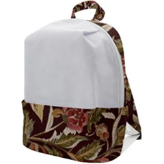 Floral Design 02 Zip Up Backpack by myclothy