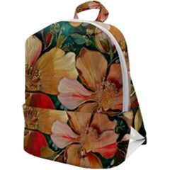  Floral Design 03 Zip Up Backpack by myclothy