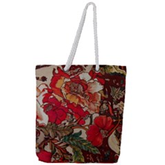 Floral Design 05 Full Print Rope Handle Tote (large) by myclothy