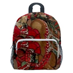 Christmas Art 01 Kids  Age 5-10 Lightweight School Backpack With Side Pockets by myclothy