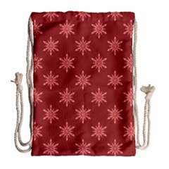 Illustrations Red Abstract Pattern Seamless Texture Drawstring Bag (large) by Hannah976