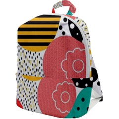 Geometric Design 07 Zip Up Backpack by myclothy