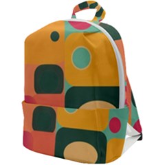 Geometric Design 08 Zip Up Backpack by myclothy