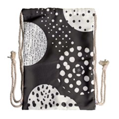 Geometric Design 09 Drawstring Bag (large) by myclothy