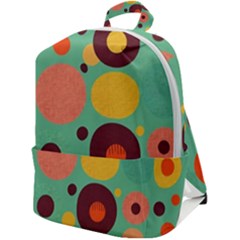 Geometric Design 11 Zip Up Backpack by myclothy